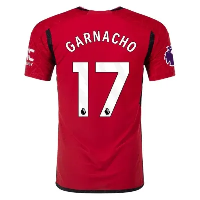 Premier League Garnacho Manchester United Home Jersey 23/24 01