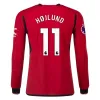 Premier League Hojlund Manchester United Long Sleeve Home Jersey 23/24