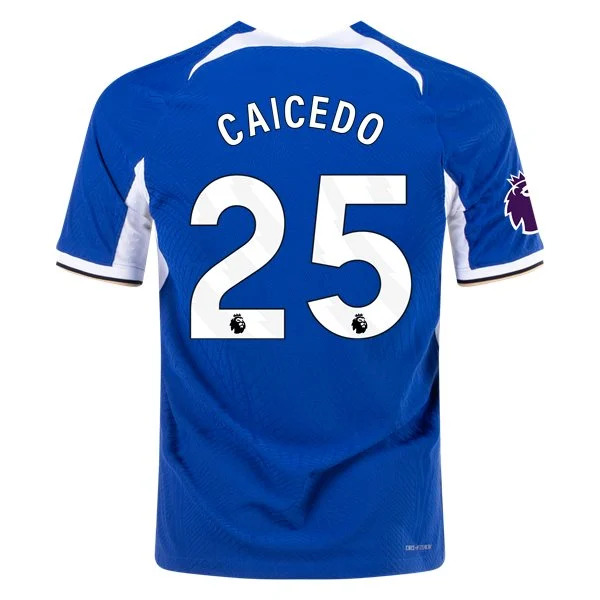 Premier League Men's Replica Caicedo Chelsea Home Jersey 23/24
