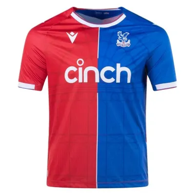 Premier League Men's Replica Macron Crystal Palace Home Jersey 23/24 01