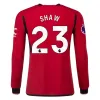 Premier League Shaw Manchester United Long Sleeve Home Jersey 23/24