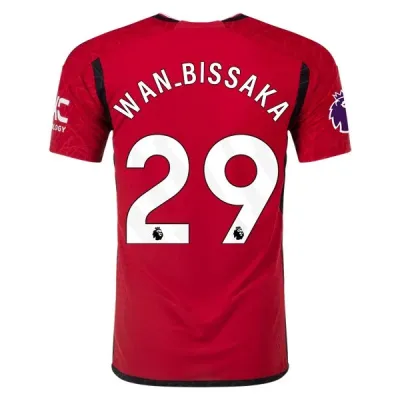 Premier League Men's Replica Wan-Bissaka Manchester United Home Jersey 23/24 01