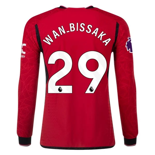 Premier League Wan-Bissaka Manchester United Long Sleeve Home Jersey 23/24