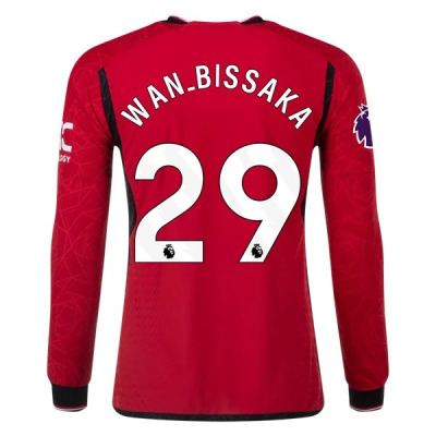 Premier League Wan-Bissaka Manchester United Long Sleeve Home Jersey 23/24 01