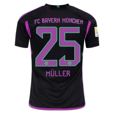 Bundesliga Men's Replica Muller Bayern Munich Away Jersey 23/24 01