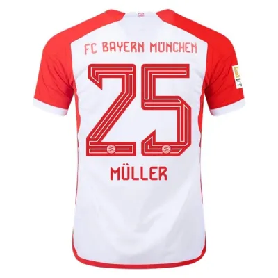 Bundesliga Men's Replica Muller Bayern Munich Home Jersey 23/24 01