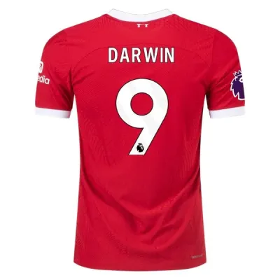 Premier League Darwin Liverpool Home Jersey 23/24 01