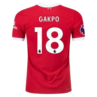 Premier League Gakpo Liverpool Home Jersey 23/24 01