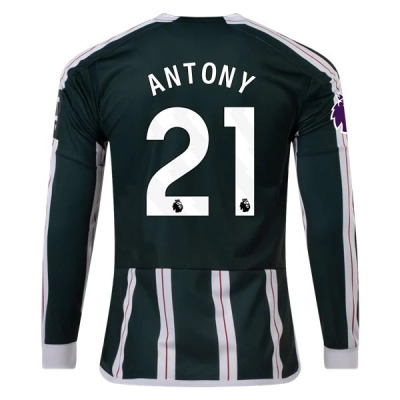 Premier League Antony Manchester United Long Sleeve Away Jersey 23/24 01