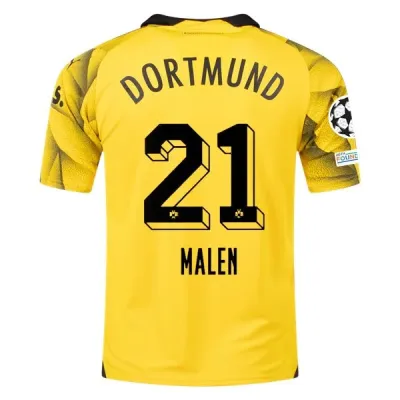 Bundesliga Men's Replica Malen Borussia Dortmund Third Jersey 23/24 - UCL 01
