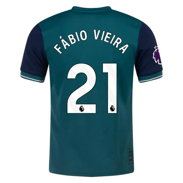 Premier League Fabio Vieira Arsenal Lifestyler Third Jersey 23/24