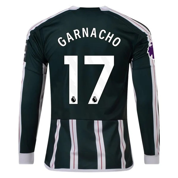 Premier League Garnacho Manchester United Long Sleeve Away Jersey 23/24