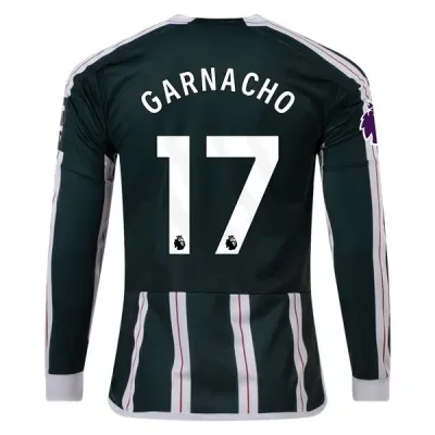 Premier League Garnacho Manchester United Long Sleeve Away Jersey 23/24 01