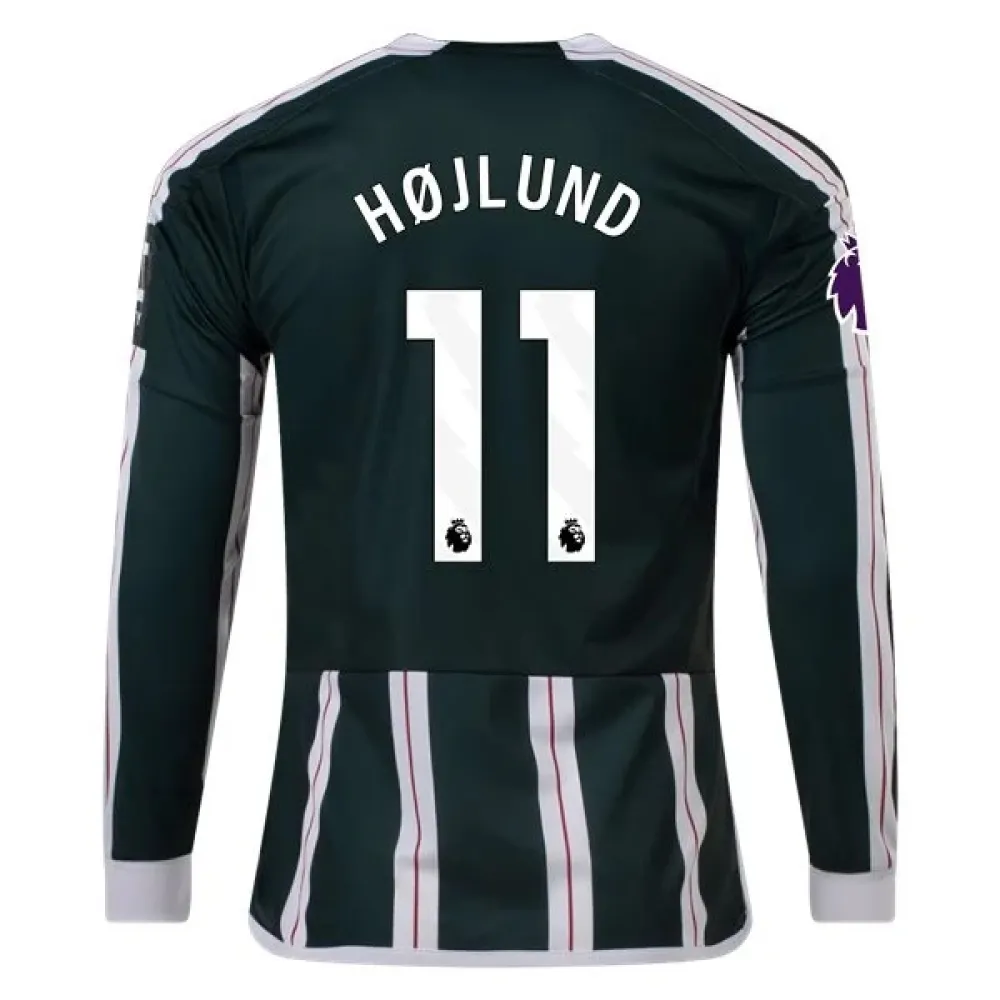 Premier League Hojlund Manchester United Long Sleeve Away Jersey 23/24