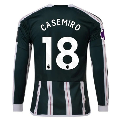 Premier League Casemiro Manchester United Long Sleeve Away Jersey 23/24 01