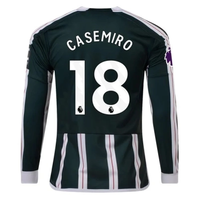 Premier League Casemiro Manchester United Long Sleeve Away Jersey 23/24 01