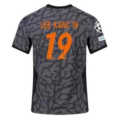 Ligue 1 Men's Lee Kang-In Paris Saint-Germain Third Jersey 23/24 - UCL 01