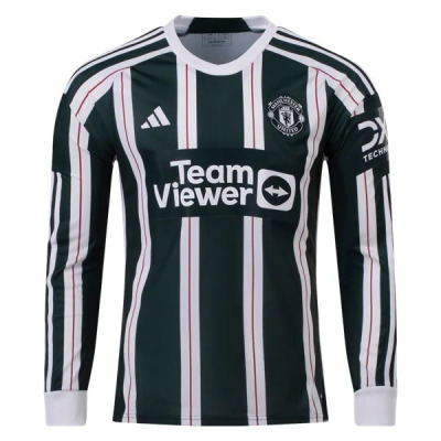 Premier League Manchester United Long Sleeve Away Jersey 23/24 01