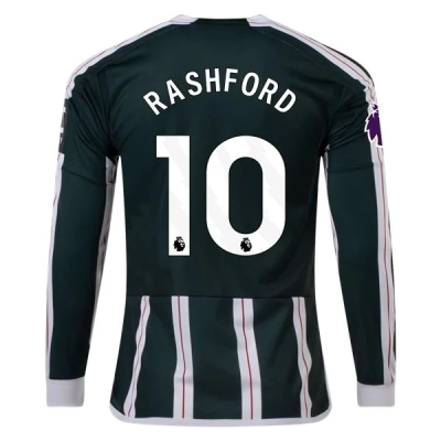 Premier League Rashford Manchester United Long Sleeve Away Jersey 23/24 01