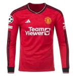 Premier League Manchester United Long Sleeve Home Jersey 23/24 - UCL
