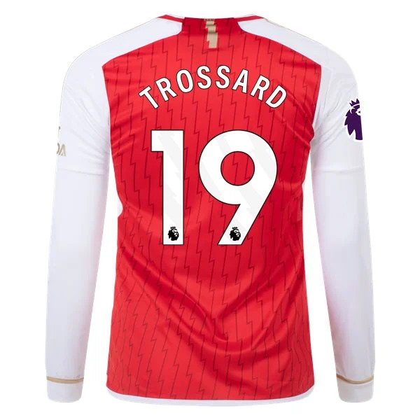 Premier League Trossard Arsenal Long Sleeve Home Jersey 23/24