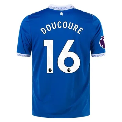 Premier League Hummel Doucoure Everton Home Jersey 23/24 01