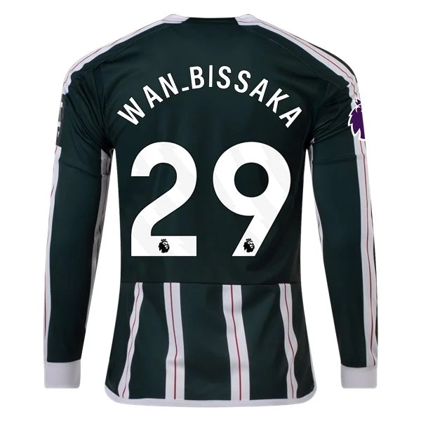 Premier League Wan-Bissaka Manchester United Long Sleeve Away Jersey 23/24