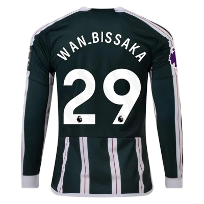 Premier League Wan-Bissaka Manchester United Long Sleeve Away Jersey 23/24 01