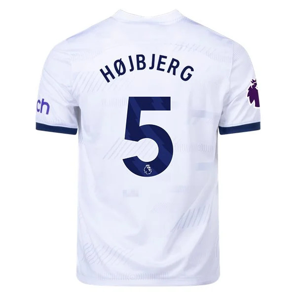 Premier League Men's Replica Højbjerg Tottenham Hotspur Home Jersey 23/24