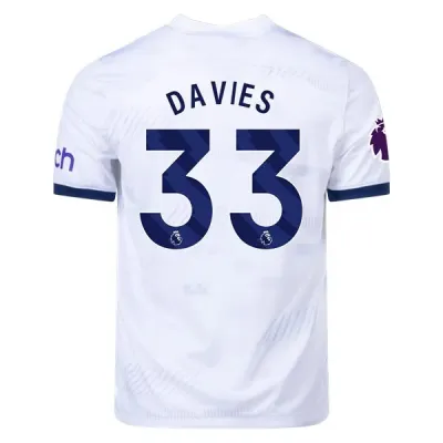 Premier League Men's Replica Davies Tottenham Hotspur Home Jersey 23/24 01