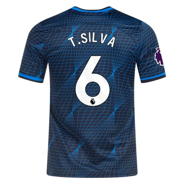 Premier League Men's Replica T. Silva Chelsea Away Jersey 23/24