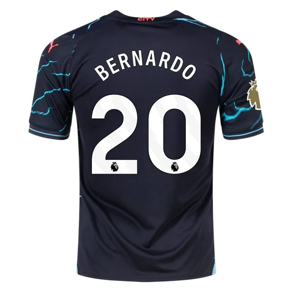 Premier League Men's Replica Bernardo Manchester City Third Jersey 23/24 - CWC