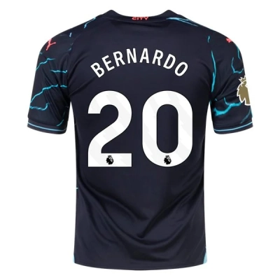 Premier League Men's Replica Bernardo Manchester City Third Jersey 23/24 - CWC 01