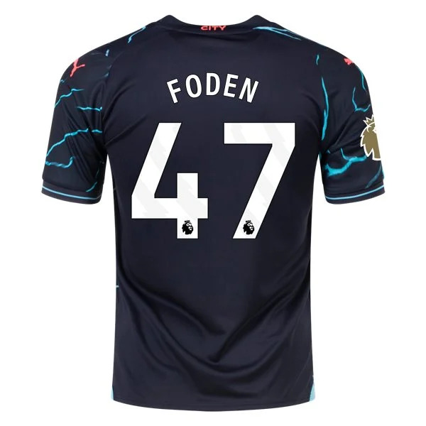Premier League Men's Replica Foden Manchester City Third Jersey 23/24 - CWC
