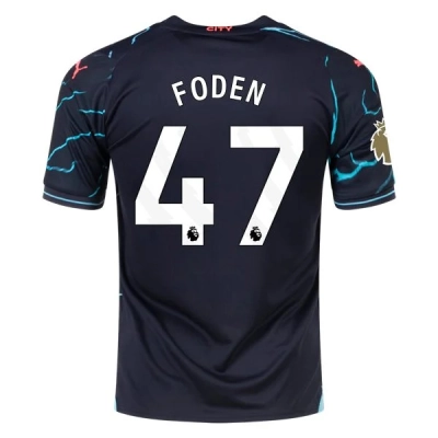 Premier League Men's Replica Foden Manchester City Third Jersey 23/24 - CWC 01