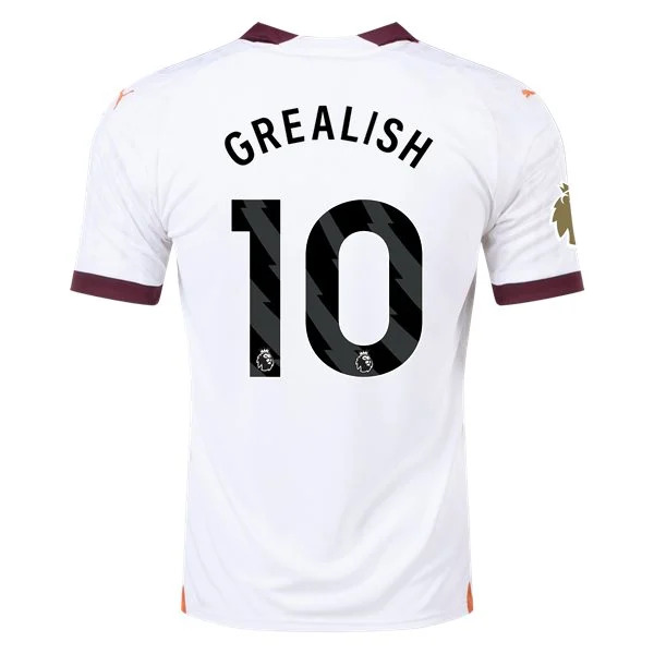 Premier League Men's Replica Grealish Manchester City Away Jersey 23/24 - CWC