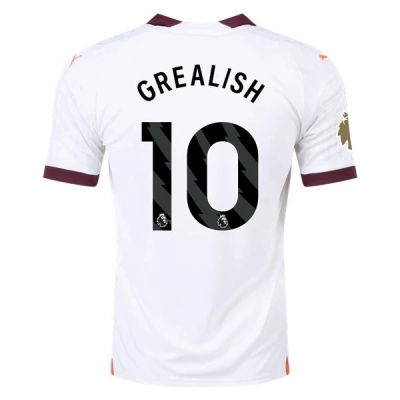 Premier League Men's Replica Grealish Manchester City Away Jersey 23/24 - CWC 01