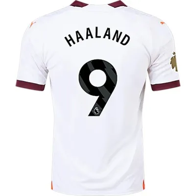 Premier League Men's Replica Haaland Manchester City Away Jersey 23/24 01