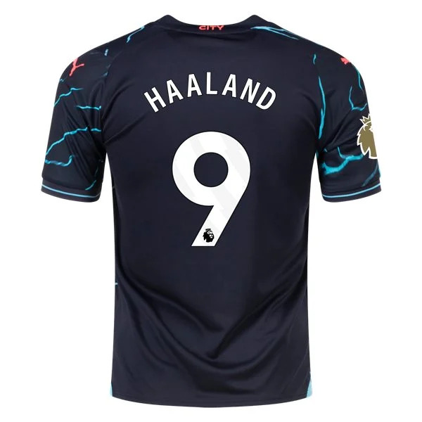 Premier League Men's Replica Haaland Manchester City Third Jersey 23/24 - CWC