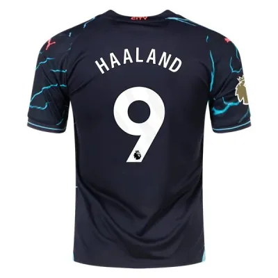 Premier League Men's Replica Haaland Manchester City Third Jersey 23/24 - CWC 01