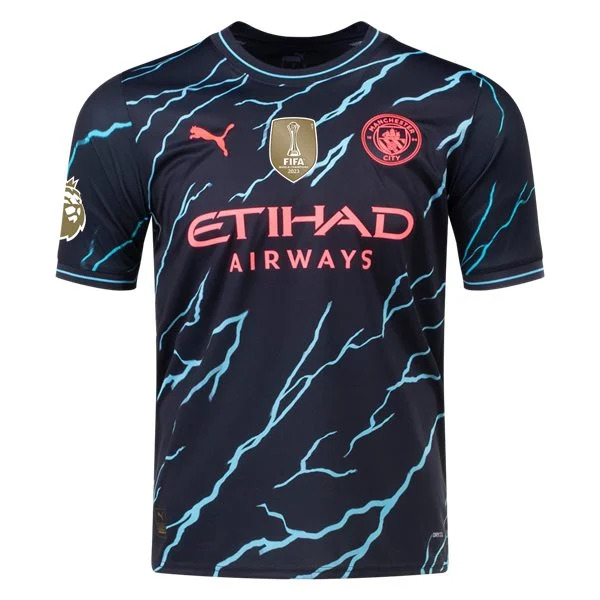 Premier League Men's Replica Haaland Manchester City Third Jersey 23/24 - CWC