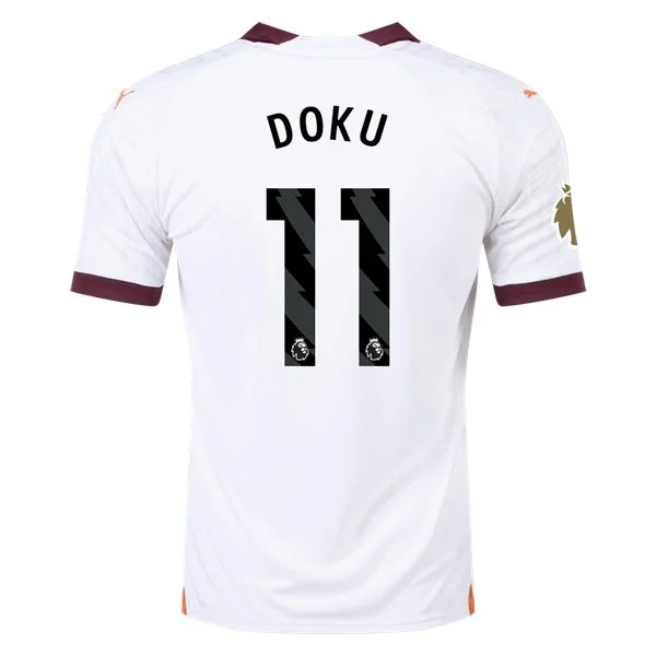 Premier League Men's Replica Doku Manchester City Away Jersey 23/24 - CWC