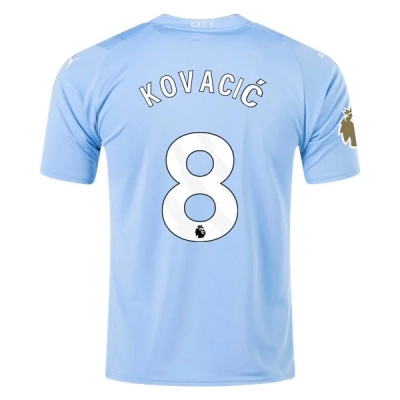 Premier League Men's Replica Kovacic Manchester City Home Jersey 23/24 - CWC 01