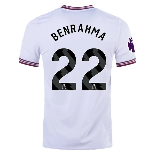 Premier League Men's Replica Benrahma West Ham Away Jersey 23/24