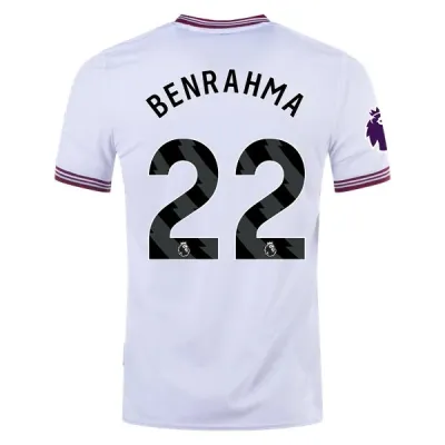 Premier League Men's Replica Benrahma West Ham Away Jersey 23/24 01