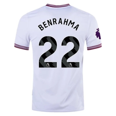 Premier League Men's Replica Benrahma West Ham Away Jersey 23/24 01