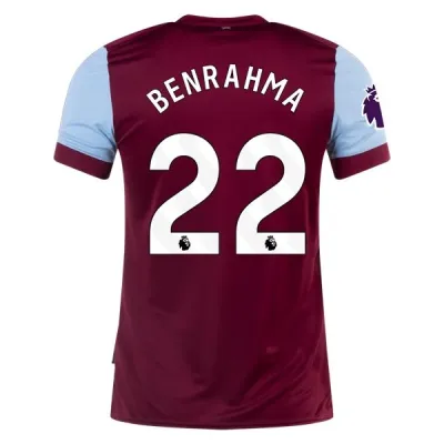 Premier League Men's Replica Benrahma West Ham Home Jersey 23/24 01