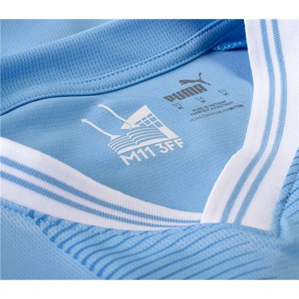 Premier League Men's Replica Manchester City Long Sleeve Home Jersey 23/24