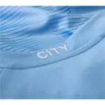 Premier League Men's Replica Manchester City Long Sleeve Home Jersey 23/24