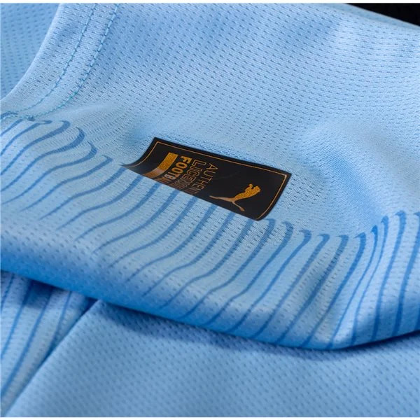 Premier League Men's Replica Manchester City Long Sleeve Home Jersey 23/24